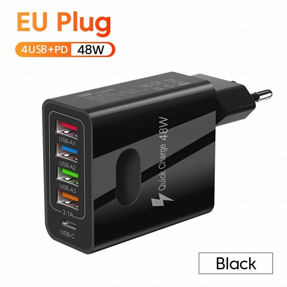 48W 5-in-1 Fast Charging Hub