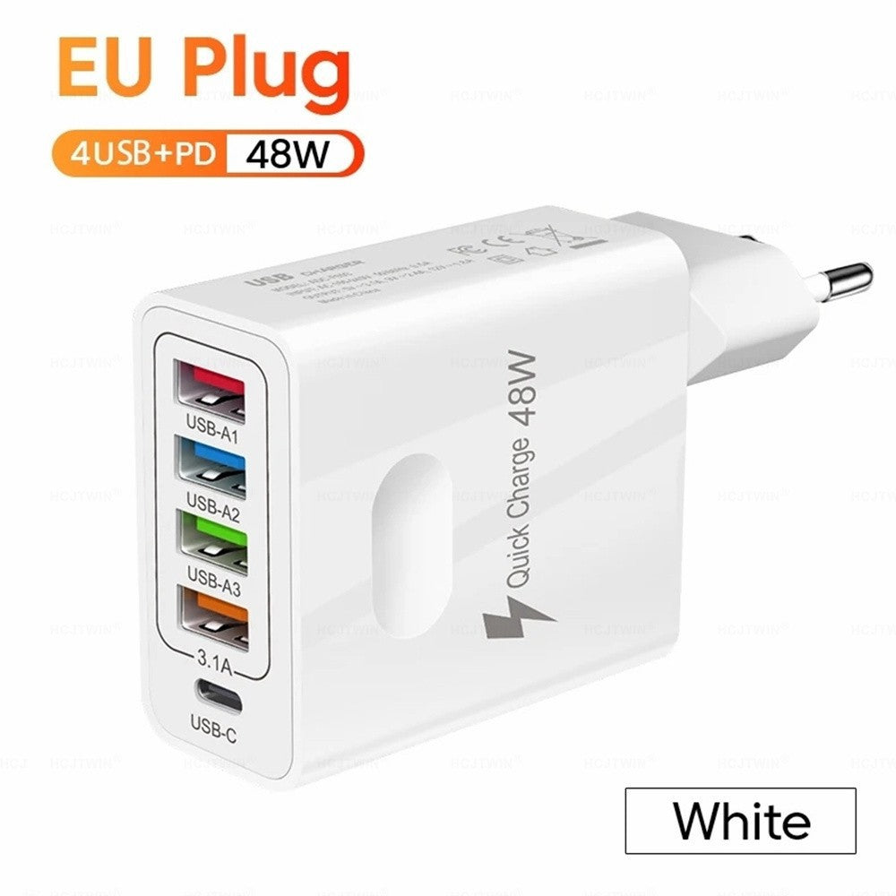 48W 5-in-1 Fast Charging Hub