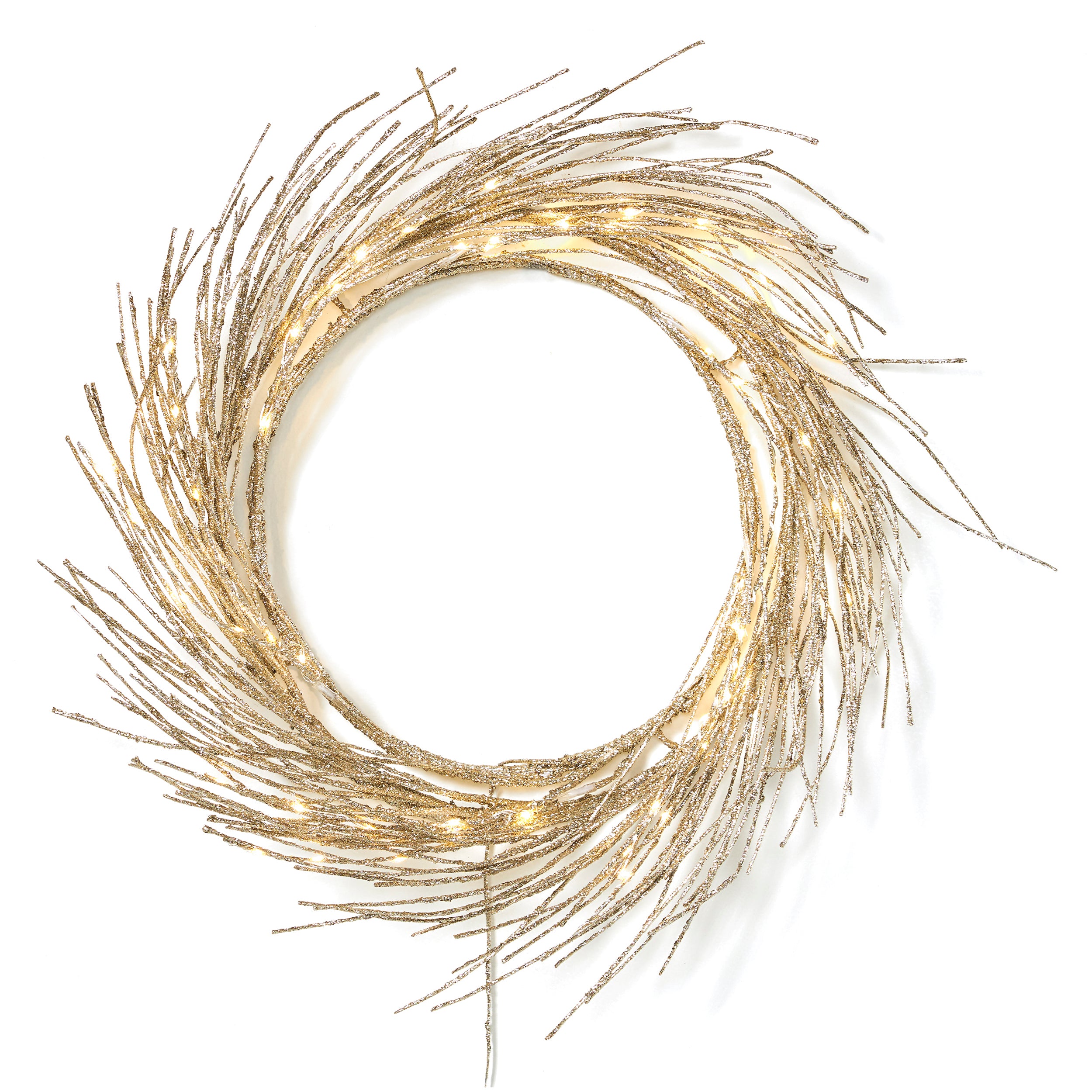 24" LED Lighted Paper Wreath