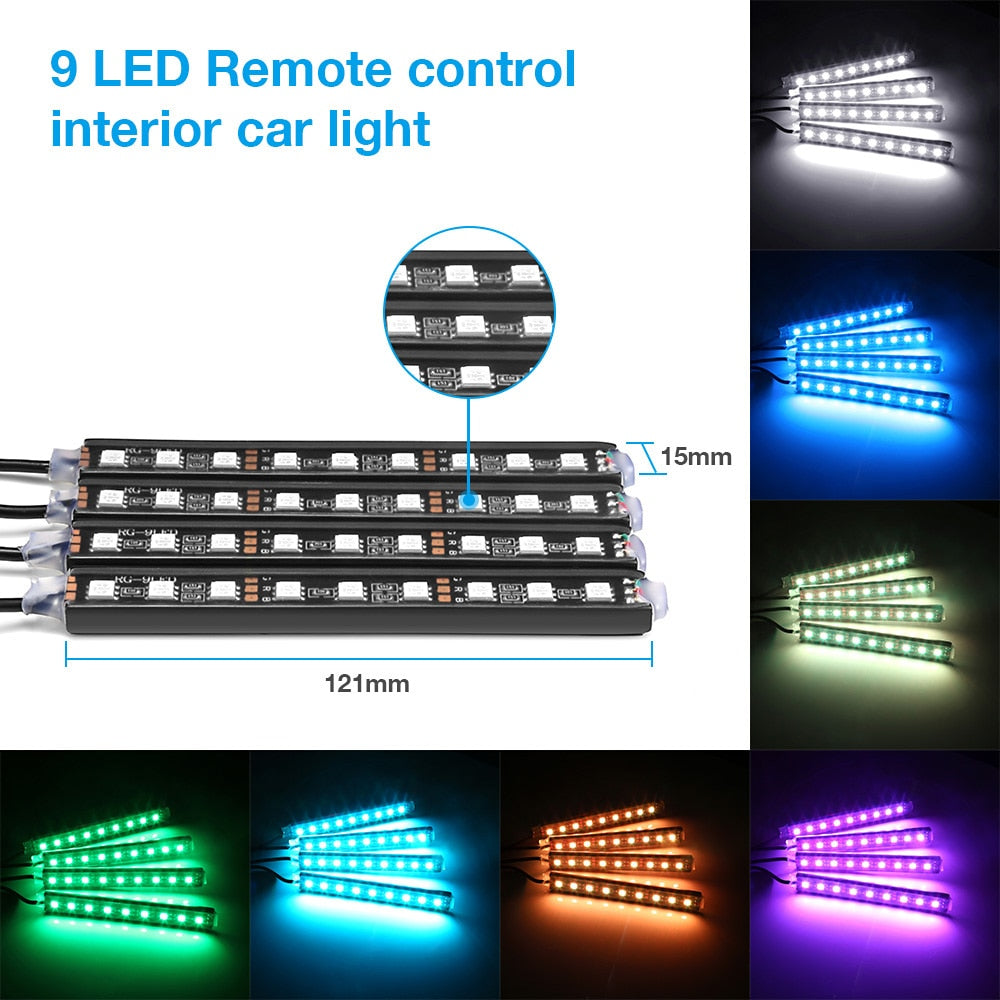 Car RGB LED Interior Light Strip