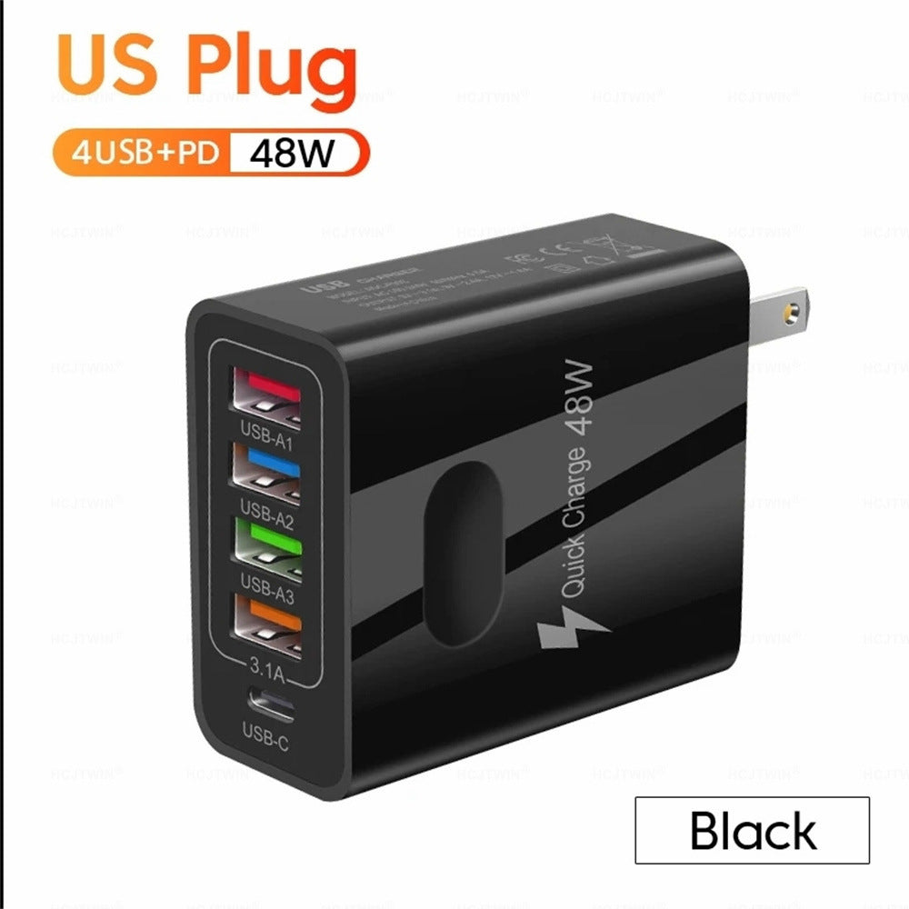 48W 5-in-1 Fast Charging Hub