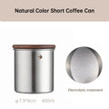 Stainless Steel Matcha Canister with Wood Lid