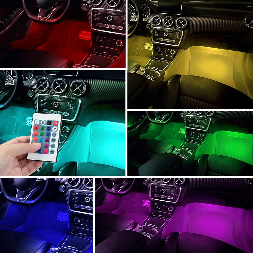 Car RGB LED Interior Light Strip
