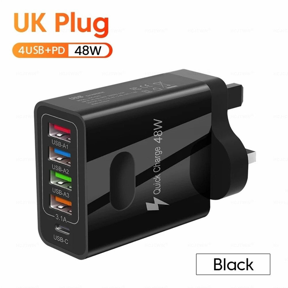 48W 5-in-1 Fast Charging Hub