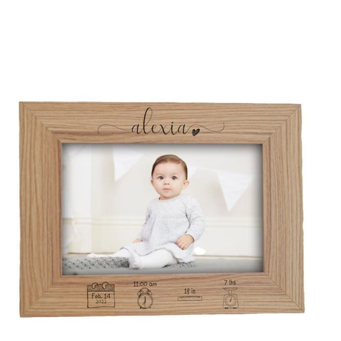 Personalized Carved Photo Frame