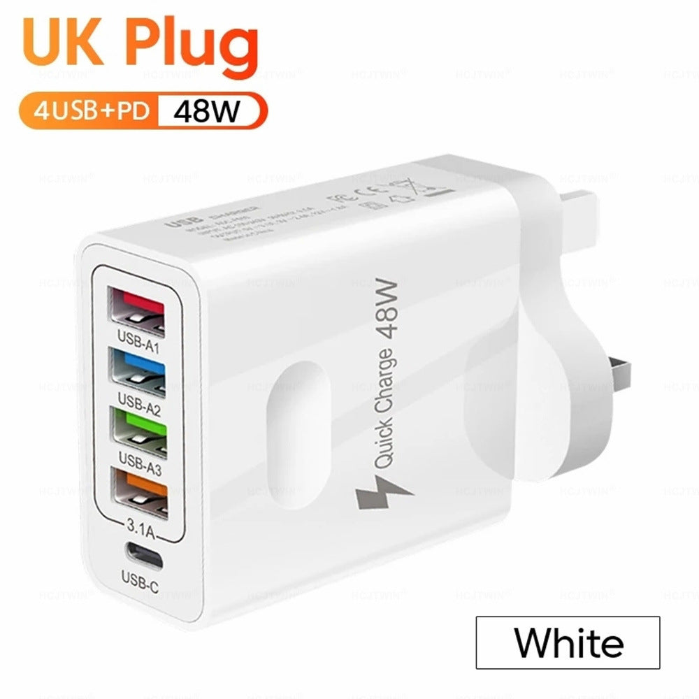 48W 5-in-1 Fast Charging Hub