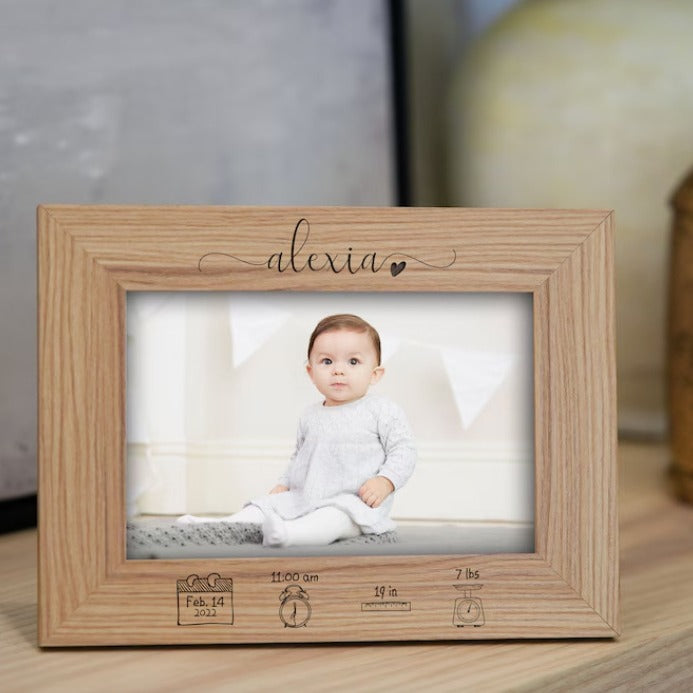 Personalized Carved Photo Frame