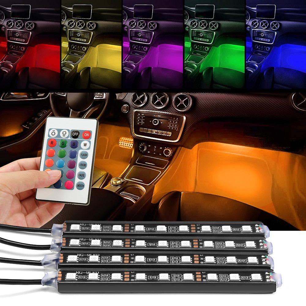 Car RGB LED Interior Light Strip