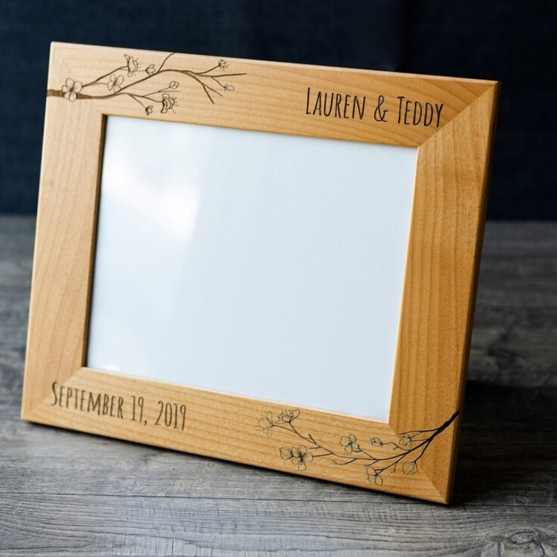 Personalized Carved Photo Frame
