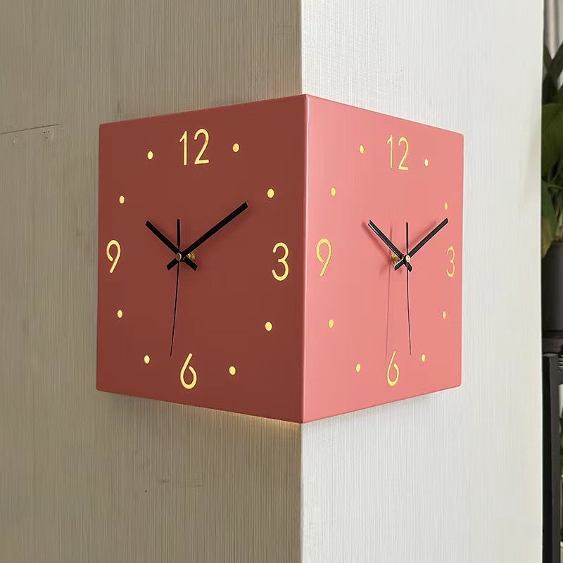 Nordic LED Corner Wall Clock